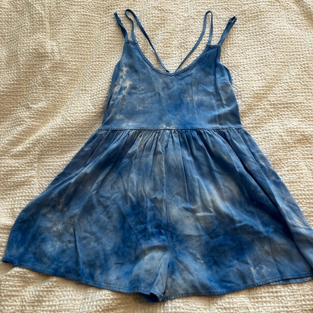Altar’d State Blue Tie Dye Romper